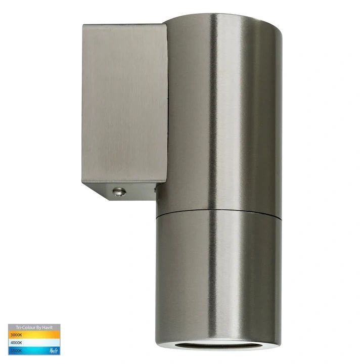HAVIT Piaz Stainless Steel TRI Colour Fixed Down LED Wall Pillar Light WALL LIGHT