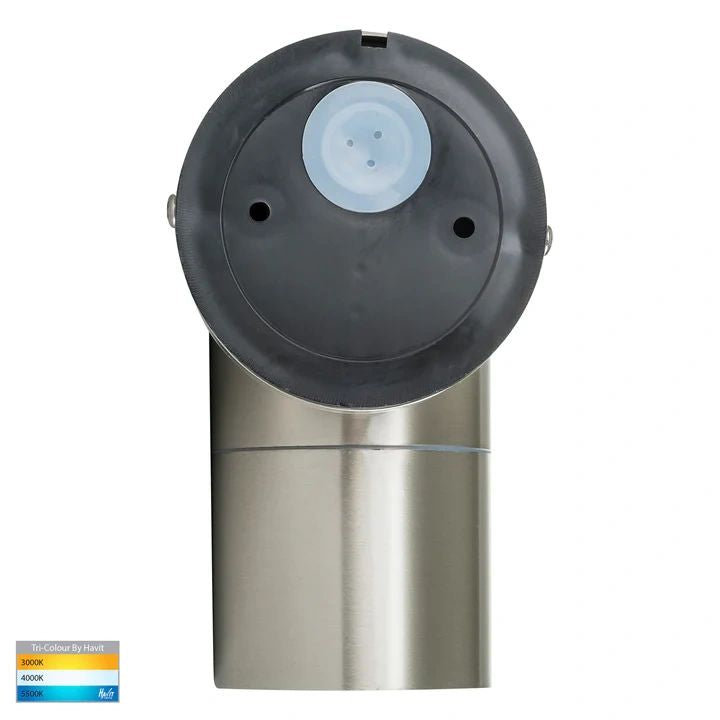 HAVIT Fortis Stainless Steel TRI Colour Fixed Down LED Wall Pillar Light WALL LIGHT