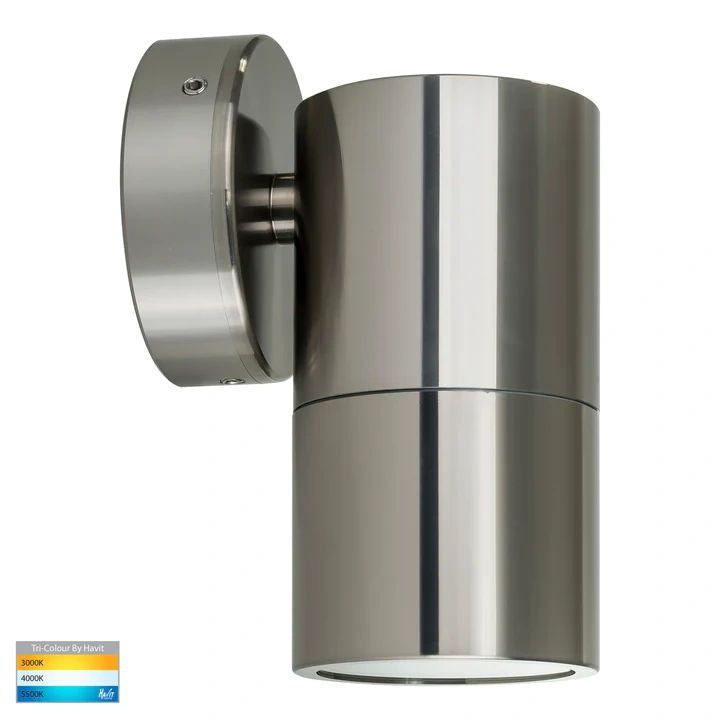 HAVIT Tivah Titanium Aluminum TRI Colour Fixed Down Wall Pillar Lights WALL LIGHT