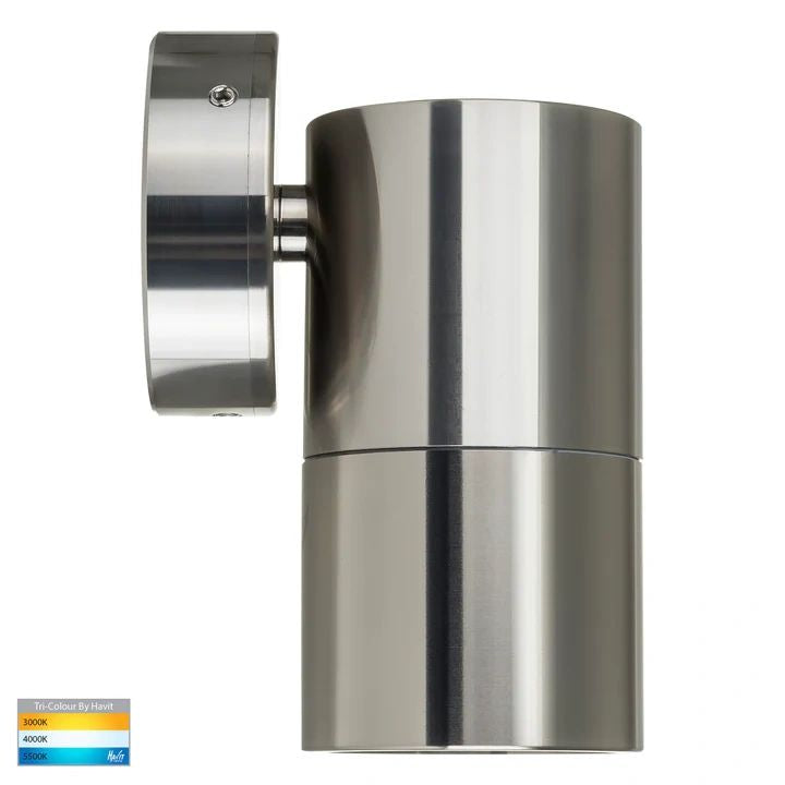 HAVIT Tivah Titanium Aluminum TRI Colour Fixed Down Wall Pillar Lights WALL LIGHT