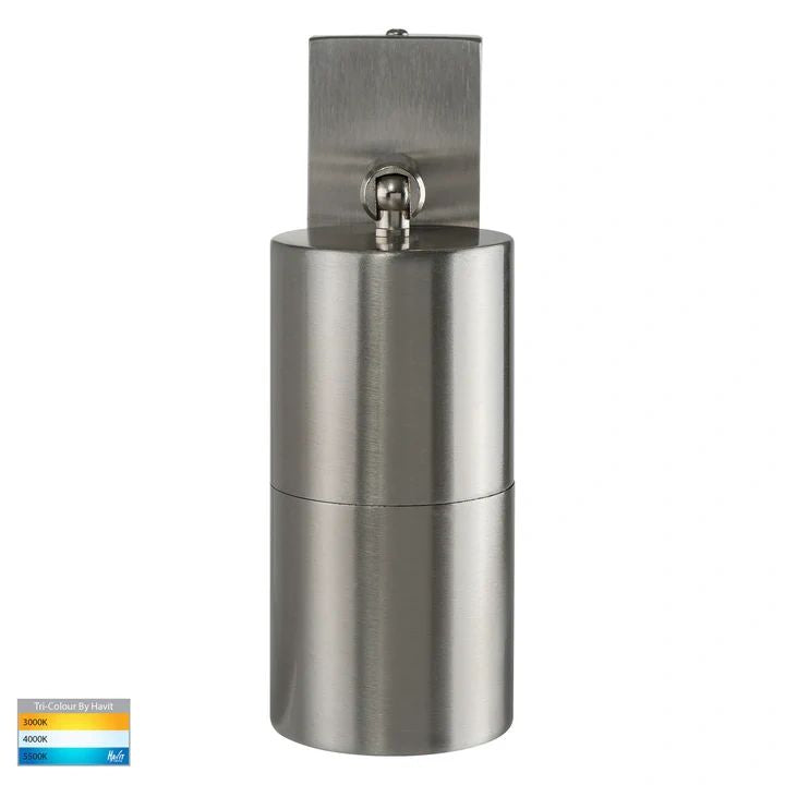 HAVIT Piaz Stainless Steel TRI Colour Single Adjustable LED Wall Pillar Light WALL LIGHT