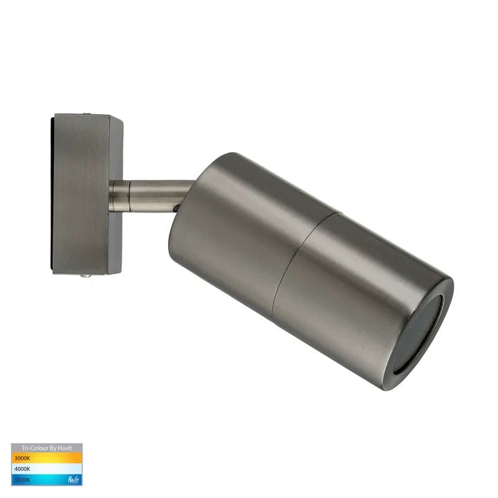 HAVIT Piaz Stainless Steel TRI Colour Single Adjustable LED Wall Pillar Light WALL LIGHT