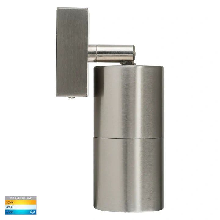 HAVIT Piaz Stainless Steel TRI Colour Single Adjustable LED Wall Pillar Light WALL LIGHT