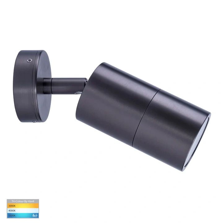 HAVIT Tivah Solid Brass Graphite Coloured TRI Colour Single Adjustable Wall Pillar Lights WALL LIGHT