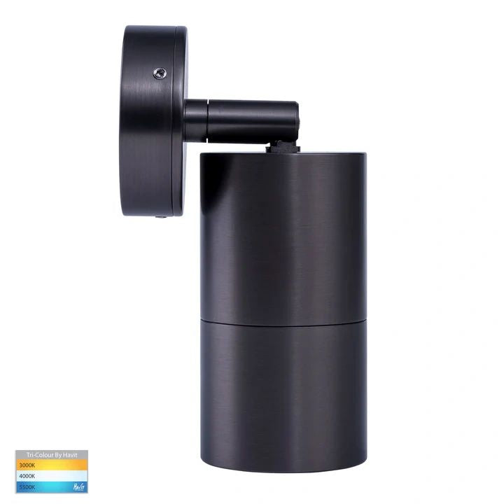 HAVIT Tivah Solid Brass Graphite Coloured TRI Colour Single Adjustable Wall Pillar Lights WALL LIGHT