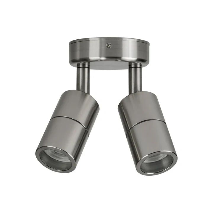 HV1307MR11NW Mini Tivah 316 Stainless Steel Double Adjustable Wall Pillar Lights Spotlight