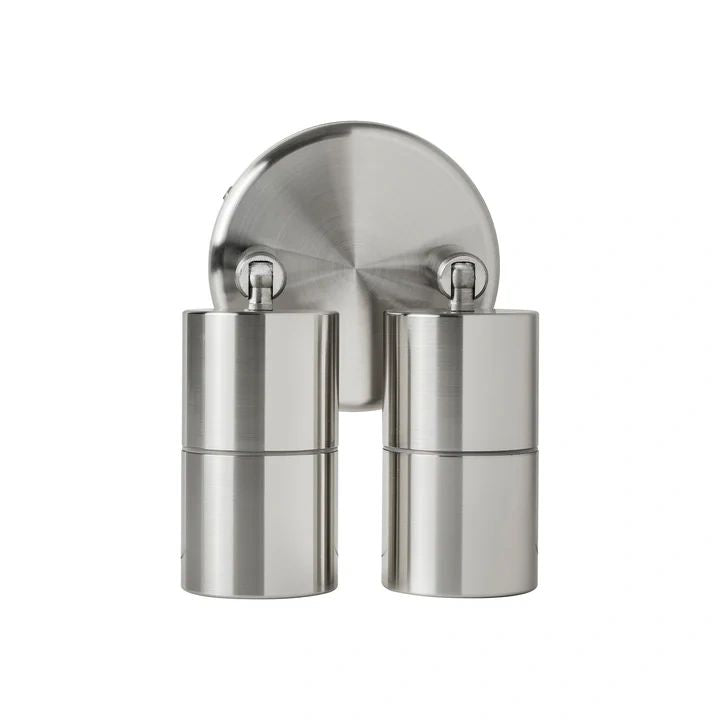 HV1307MR11NW Mini Tivah 316 Stainless Steel Double Adjustable Wall Pillar Lights Spotlight