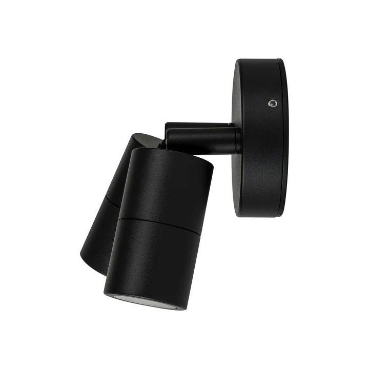 HV1327MR11NW- Mini Tivah Aluminium Black Double Adjustable Wall Pillar Lights Spotlight