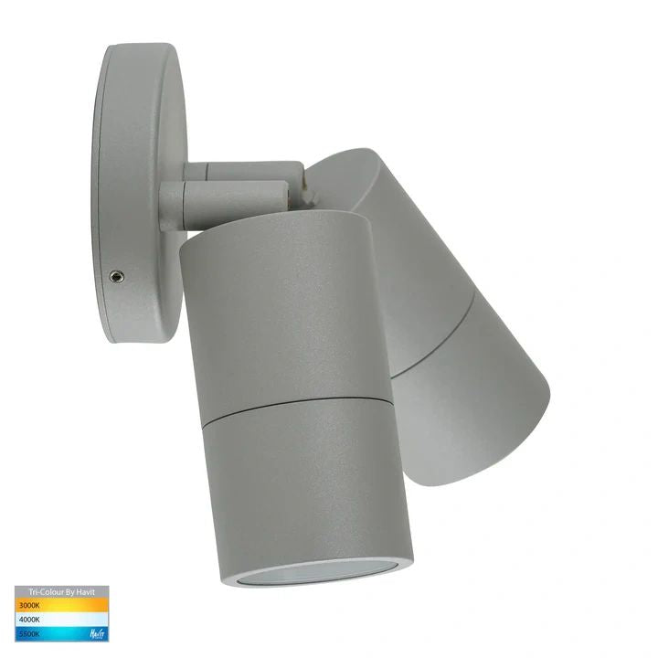 HV1345T- Tivah Silver TRI Colour Double Adjustable Wall Pillar Lights WALL LIGHT