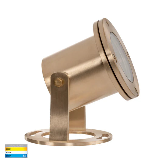 HV1491T- Onder 316 Stainless Steel TRI Colour LED Pond Light Solid Brass Pond light