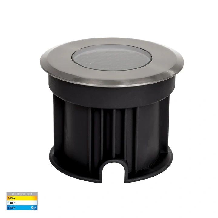 HV1841T- Split 316 Stainless Steel TRI Colour 3w LED Inground Light INGROUND LIGHT