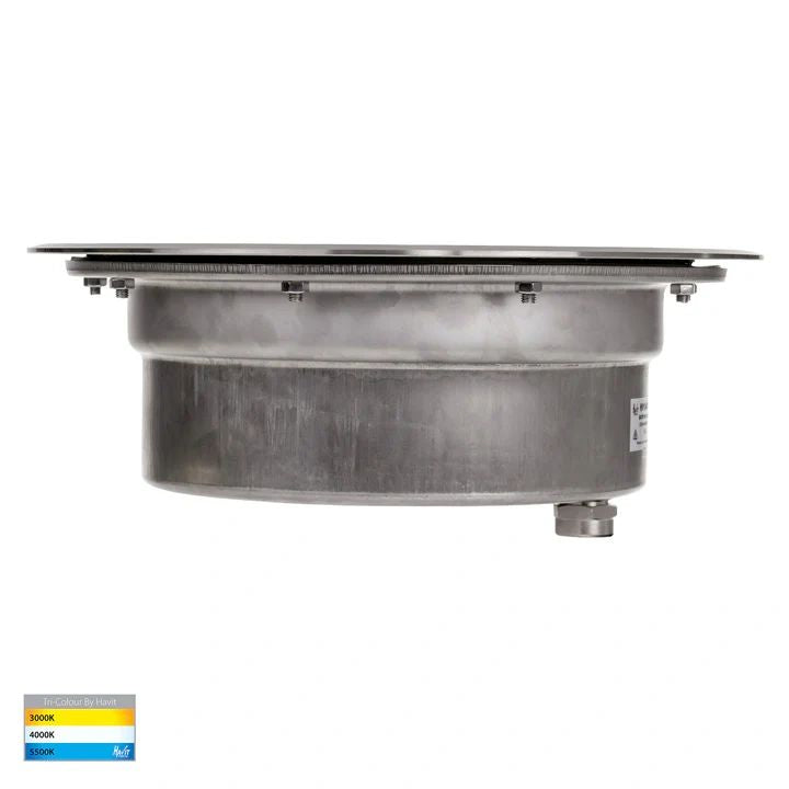 HV1845T- Split 316 Stainless Steel TRI Colour 18w LED Inground Light INGROUND LIGHT