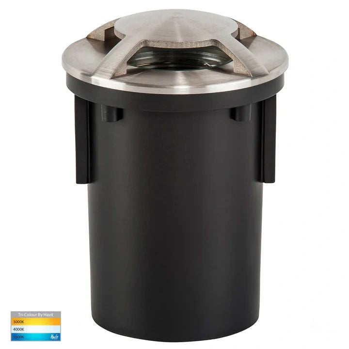 HV19082T- Viale Steel TRI Colour LED Triple Driveway Light step light