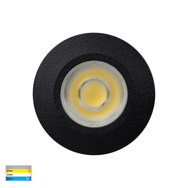 HV2893T- Dek Black 316 Stainless Steel LED Deck or Inground Light BLACK step light