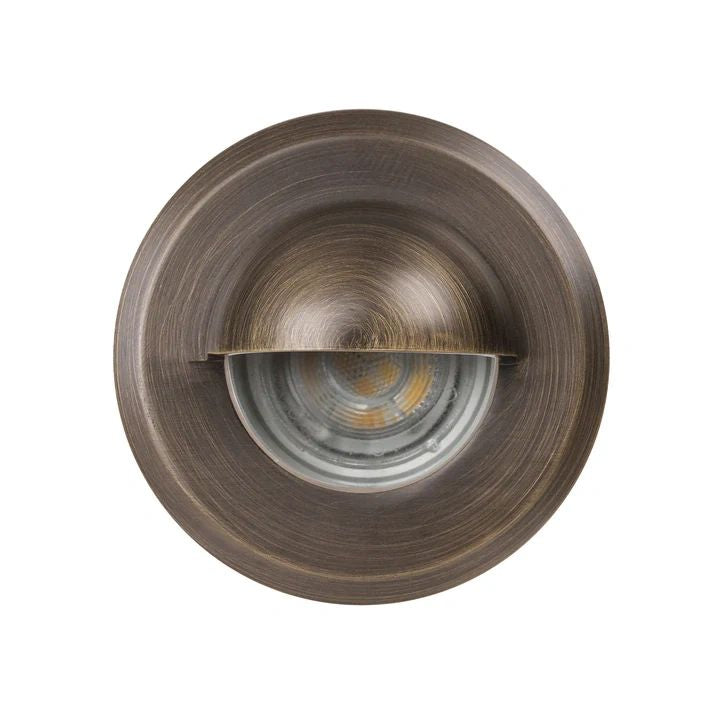 HV2899NW Lokk Antique Brass LED Wall Light with Eyelid ANTIQUE BRASS step light
