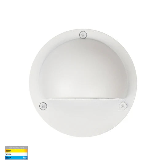 HV2923T-WHT - Pinta White Step Lights with Eyelid step light