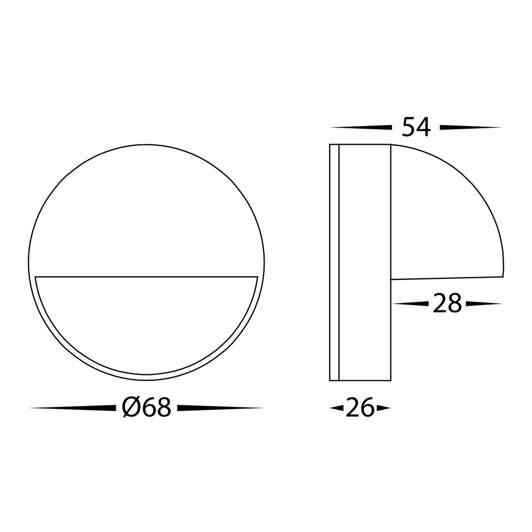 HV2927T-SS316-12V | HV2927T-SS316-240V - Veko 316 Stainles Steel Step Lights with Eyelid step light