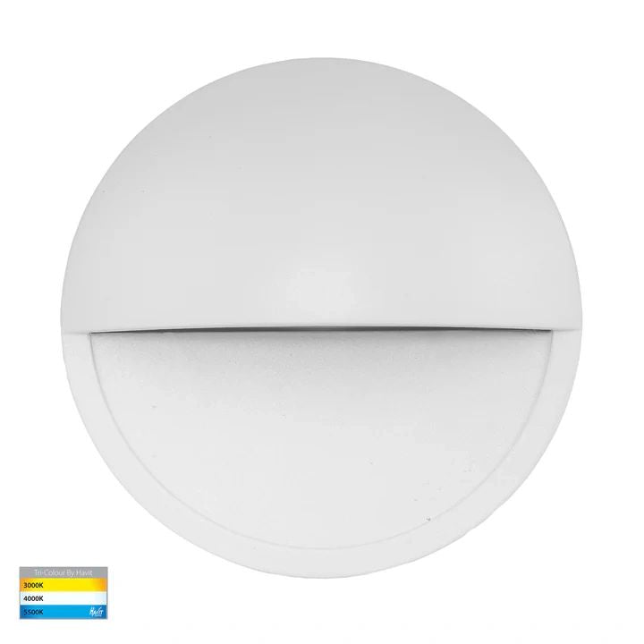 HV2929T- Veko 10w LED Step Lights with Eyelid WHITE step light