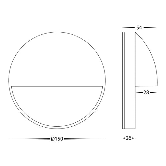 HV2927T-SS316-12V | HV2927T-SS316-240V - Veko 316 Stainles Steel Step Lights with Eyelid step light