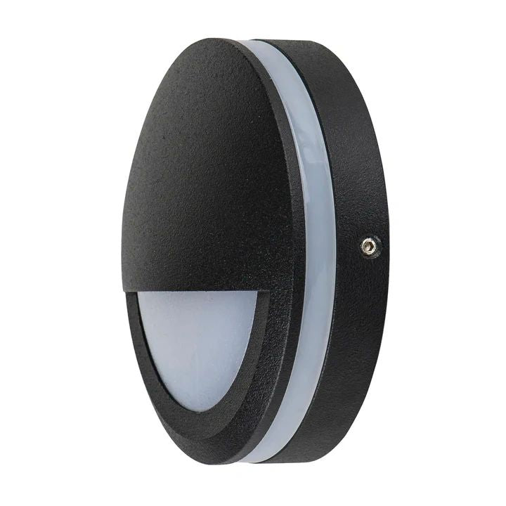 HV2961-BLK- Nava Black LED Step Light with Eyelid step light