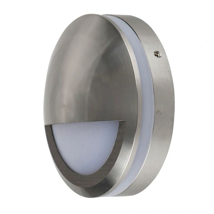 HV2961-TTM- Nava Titanium Coloured Aluminium LED Step Light with Eyelid step light