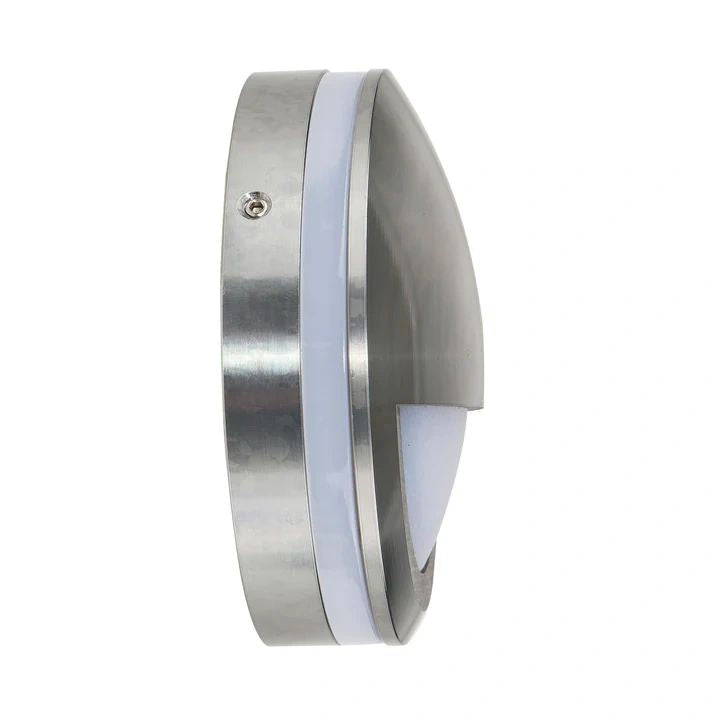 HV2961-TTM- Nava Titanium Coloured Aluminium LED Step Light with Eyelid step light