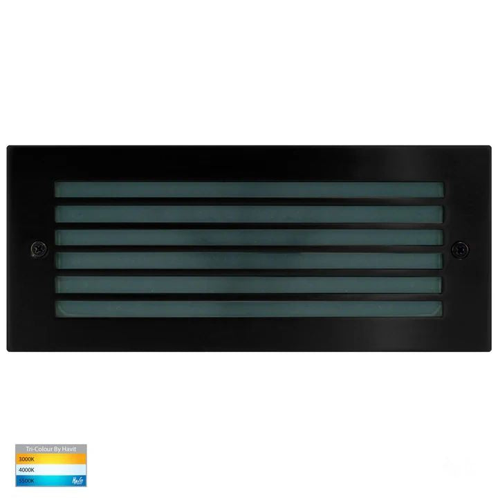 HV3004T- Bata LED Brick Light with Grill BLACK Brick light