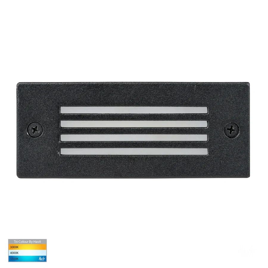 HV3006T- Bata 6w LED Brick Light with Grill face BLACK Brick light