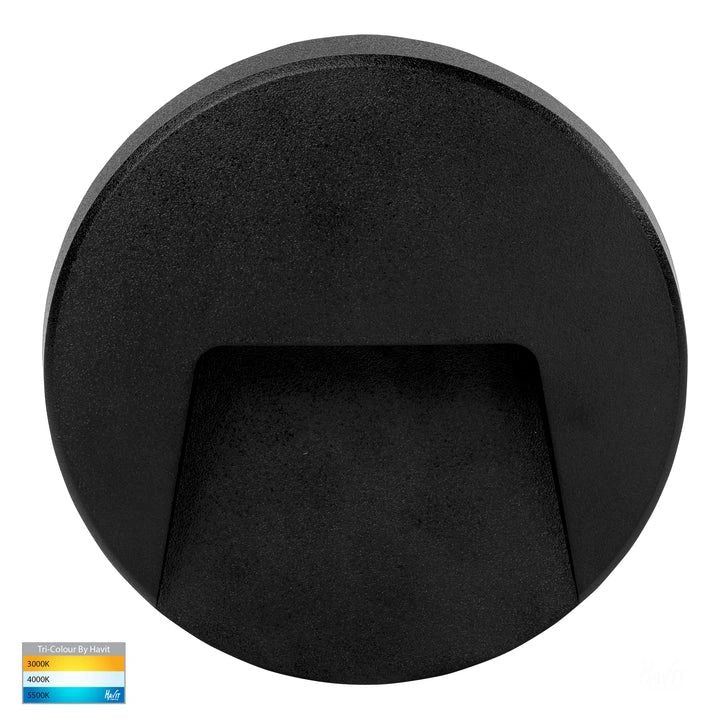 HV3221T- Seefore Polycarbonate White LED Step Light BLACK step light