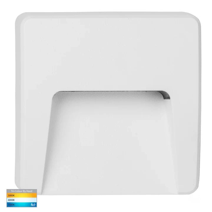 HV3222T- Seefore Polycarbonate Square LED Step Light WHITE step light