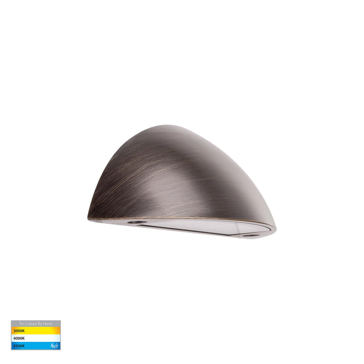 HV3251T-AB-12V - Curva Antique Brass LED Step Light 109mm step light