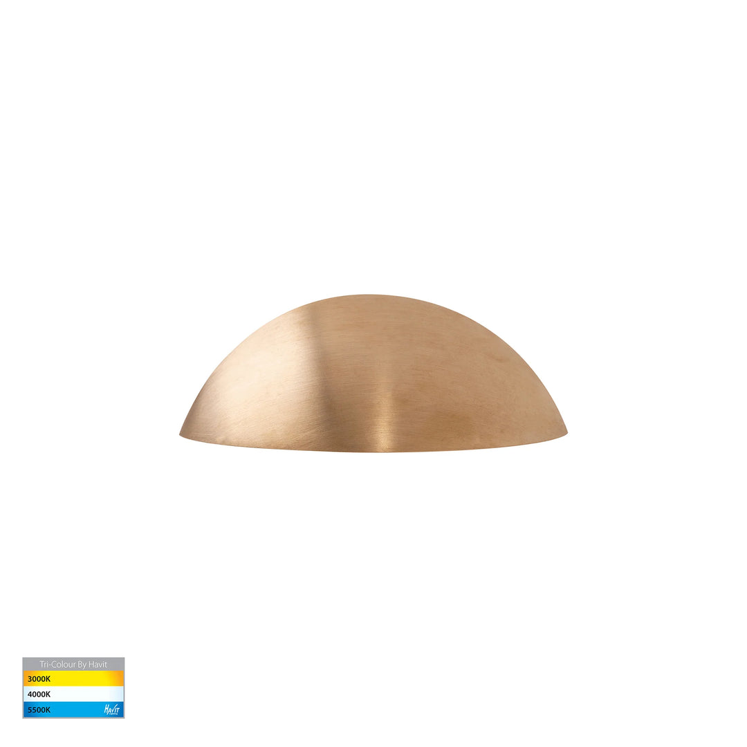 HV3251T-BR-12V Curva Solid Brass LED Step Light step light