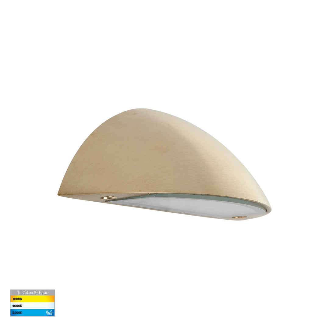 HV3251T-BR-12V Curva Solid Brass LED Step Light 149mm step light