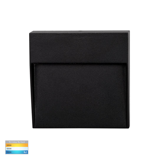 HV3268T-SQ - Fino Square LED Outdoor Step Light Black step light