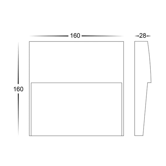 HV3269T-12V-SQ - Fino Square LED Outdoor Step Light step light