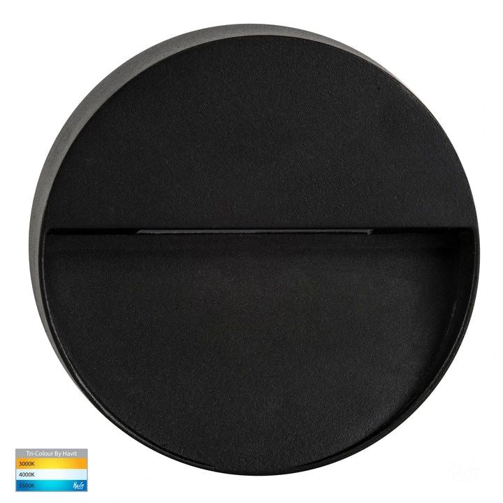 HV3277T- Virsma Round LED Step lights BLACK step light