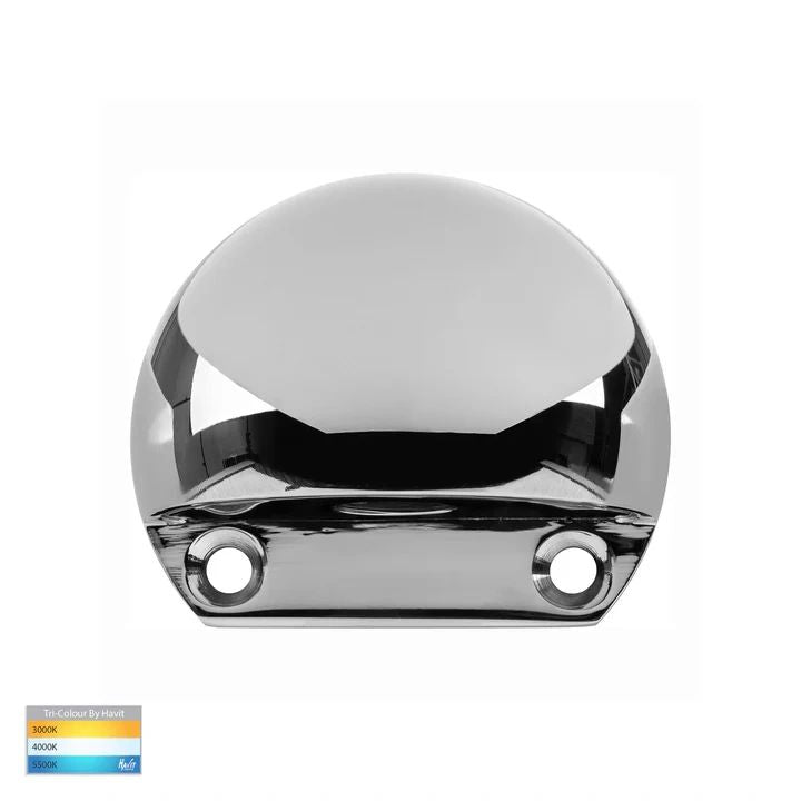 HV3281T- Occhio LED Eyelid Step Light POLISHED 316 STAINLESS STEEL step light