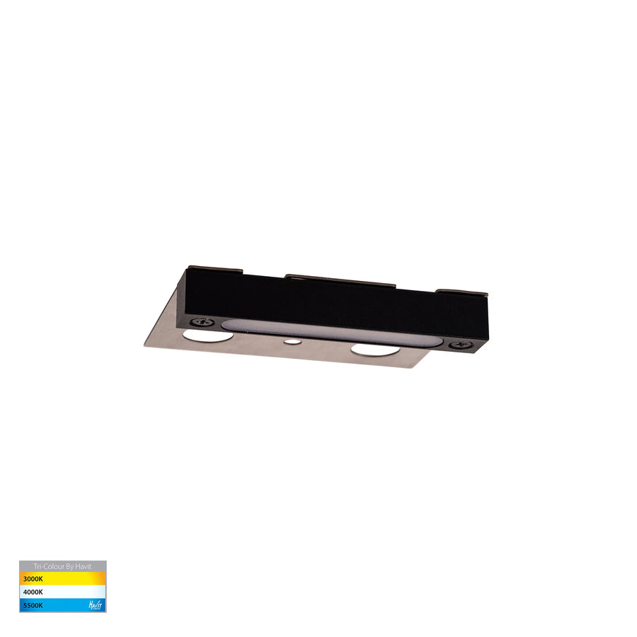HV3297T-BLK-12V - Preston Black LED Coping Light 102mm step light