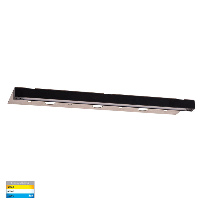 HV3297T-BLK-12V - Preston Black LED Coping Light 305mm step light