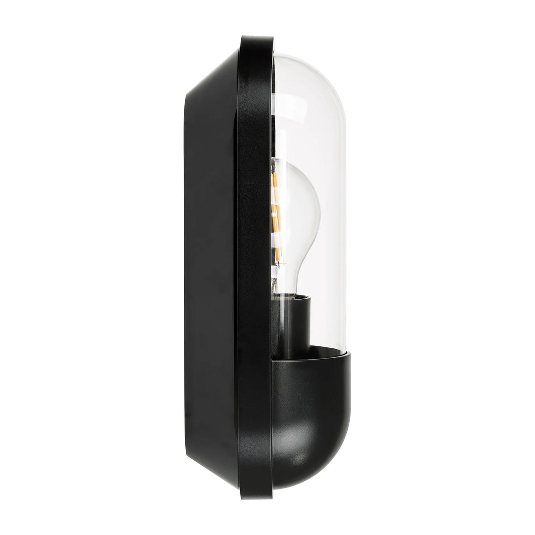 HV3512W-BLK- Lume Polycarbonate Black Wall Light WALL LIGHT
