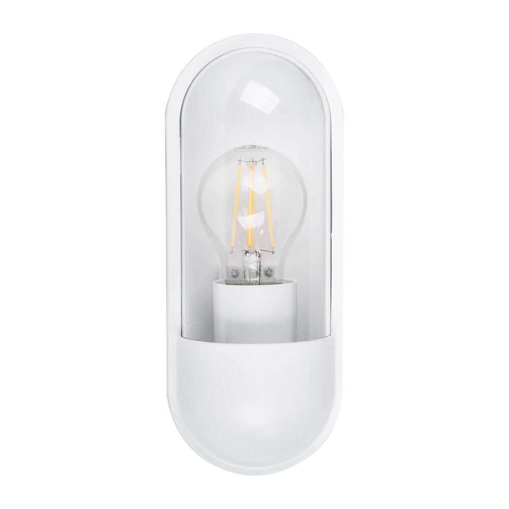 HV3512W-BLK- Lume Polycarbonate Black Wall Light White WALL LIGHT