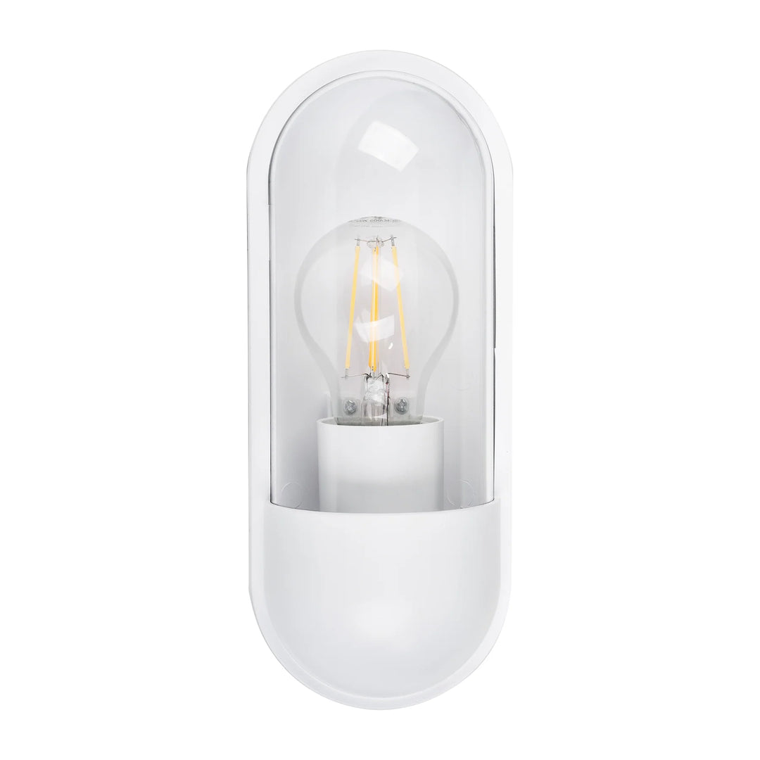 HV3512W-BLK- Lume Polycarbonate Black Wall Light White WALL LIGHT