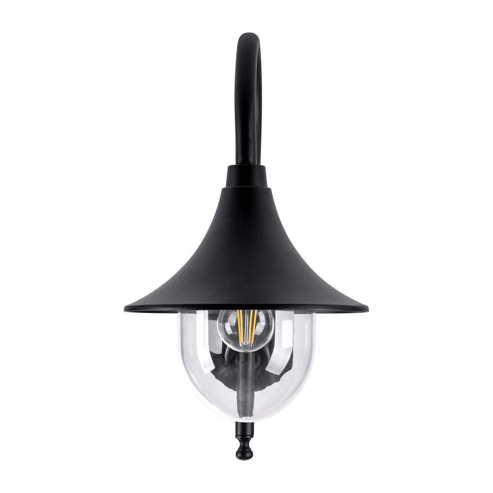HV3554W-BLK - Hove Aluminium Black Coach Wall Light WALL LIGHT