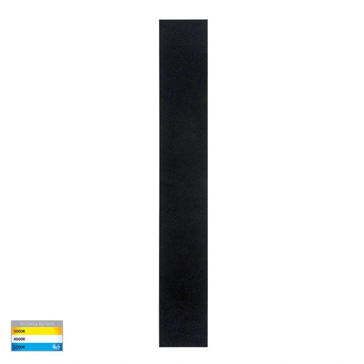 HV3572T - Barline Shadow Aluminium 600mm Wall Light BLACK WALL LIGHT
