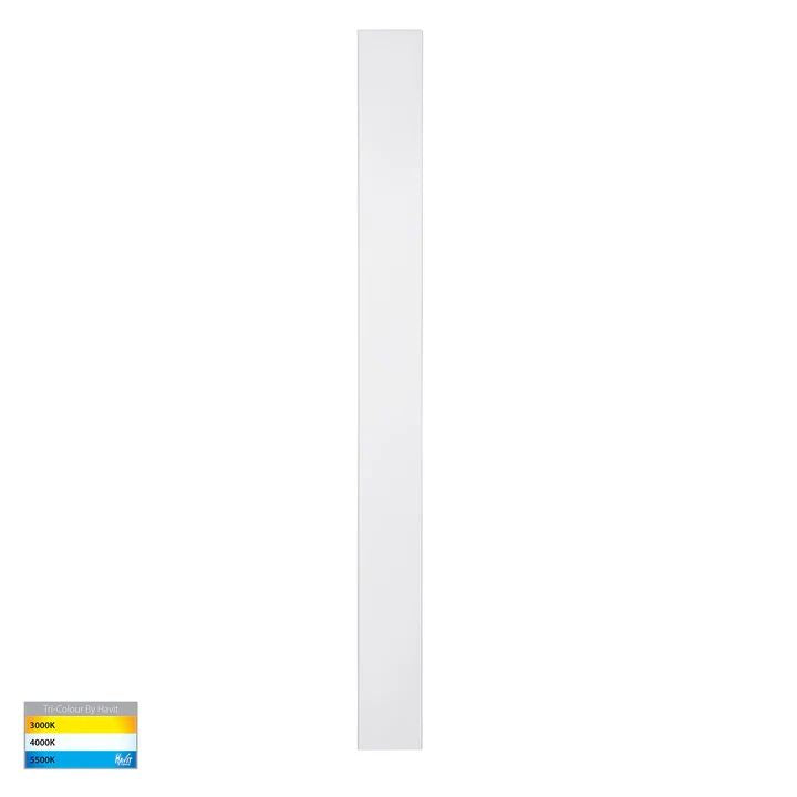 HV3574T- Barline Shadow Aluminium 1000mm Wall Light WHITE WALL LIGHT