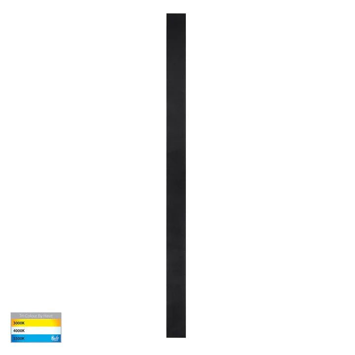 HV3576T- Barline Shadow Aluminium 1500mm Wall Light BLACK WALL LIGHT
