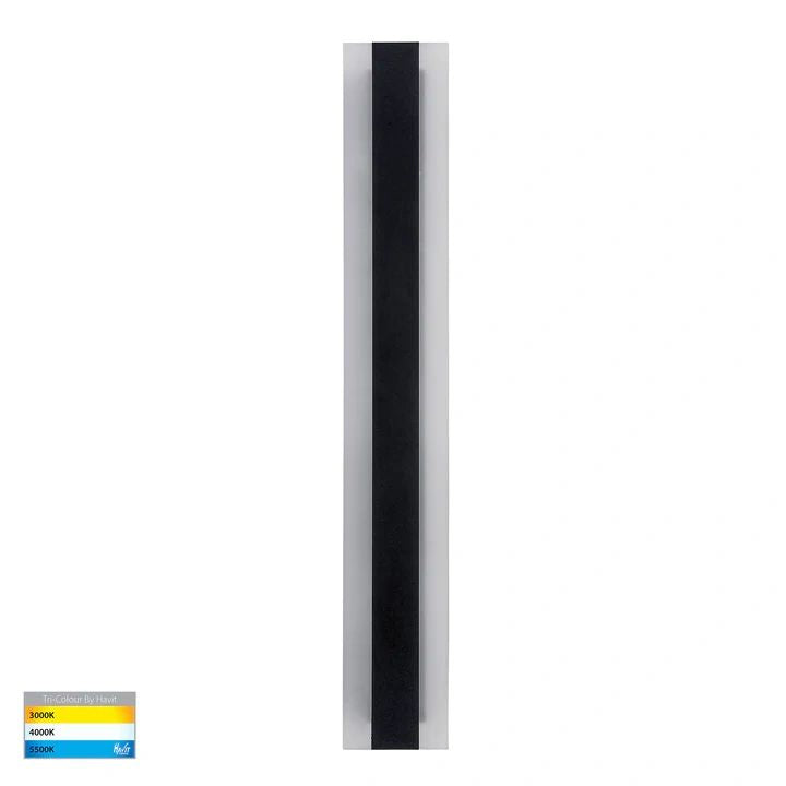 HV3582T - Barline Aluminium 600mm Wall Light BLACK WALL LIGHT