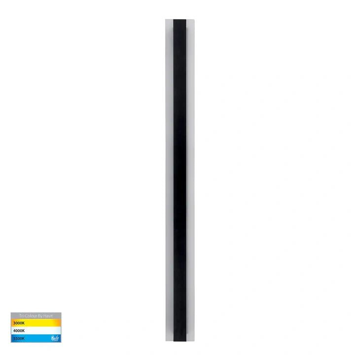 HV3584T- Barline Aluminium 1000mm Wall Light BLACK WALL LIGHT