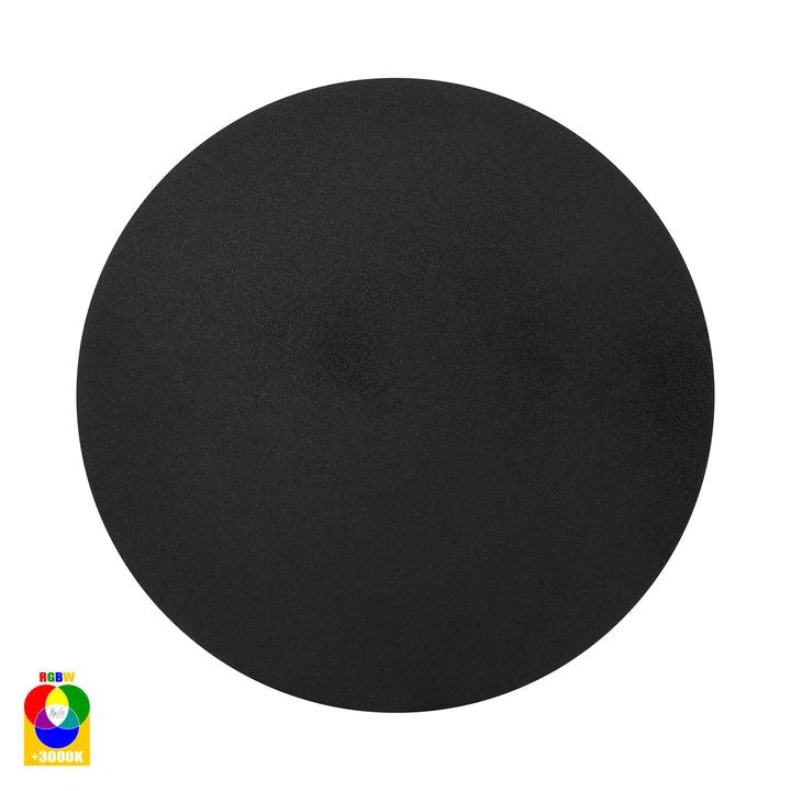 HV3593RGBW- Halo 250mm 18W RGBW LED Wall Light BLACK WALL LIGHT