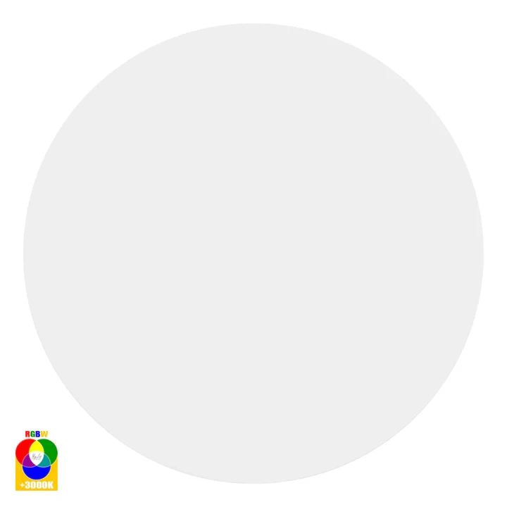 HV3594RGBW- Halo 300mm 24W RGBW LED Wall Light WHITE WALL LIGHT